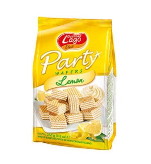 Lago Party Wafers Bags -  LEMON 250 g * 10